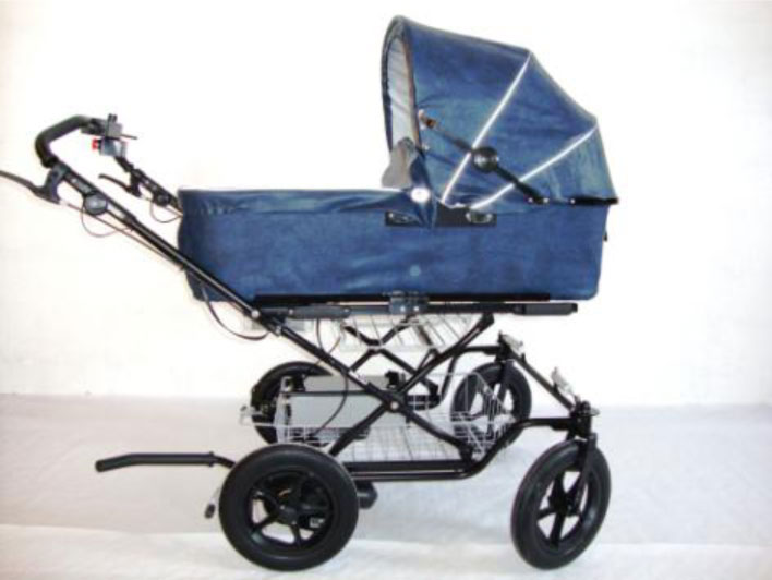 Barnevogn med elmotor